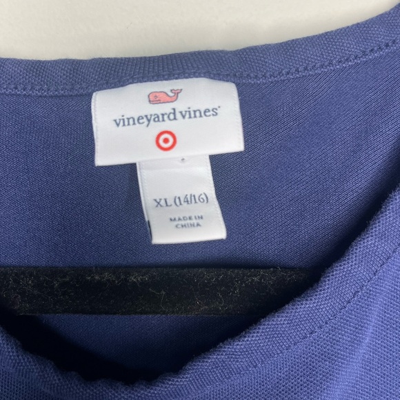 XL 14-16 Vineyard Vines Target Blue White Stripe Tank Dress (F) - Picture 2 of 4